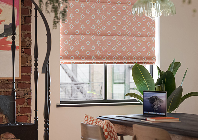 Huaraz Velvet, Peach - Roman Blind - Image 5